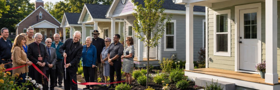 Church transforms own land into village with 9 micro-houses