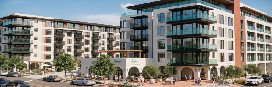 Plans for senior living community within sustainable, walkable neighborhood